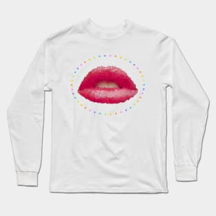 Red Lips Long Sleeve T-Shirt